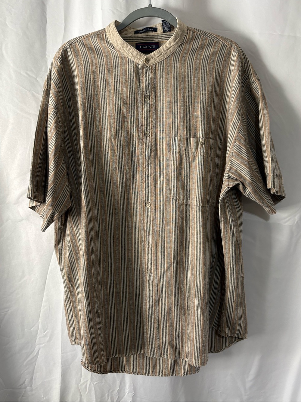 Gant Classic Linen Striped Shirt size XL